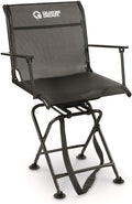 Guide Gear Big Boy Hunting Blind Chair with Armrests, Portable Folding Seat for Shooting, Comfortable Spin Swivel, 500-lb. Capacity