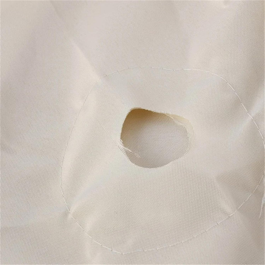 9.8ft Patio Umbrella Replacement Canopy Top Cover with 8 Ribs, White N949416