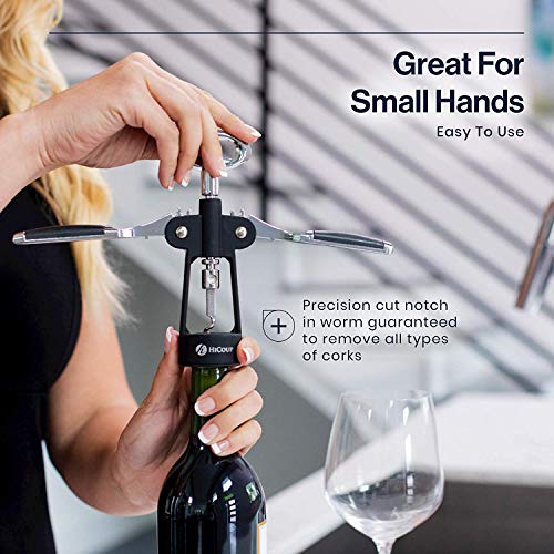 HiCoup Wine Opener Wing Corkscrew Bottle Opener with Stopper T15641