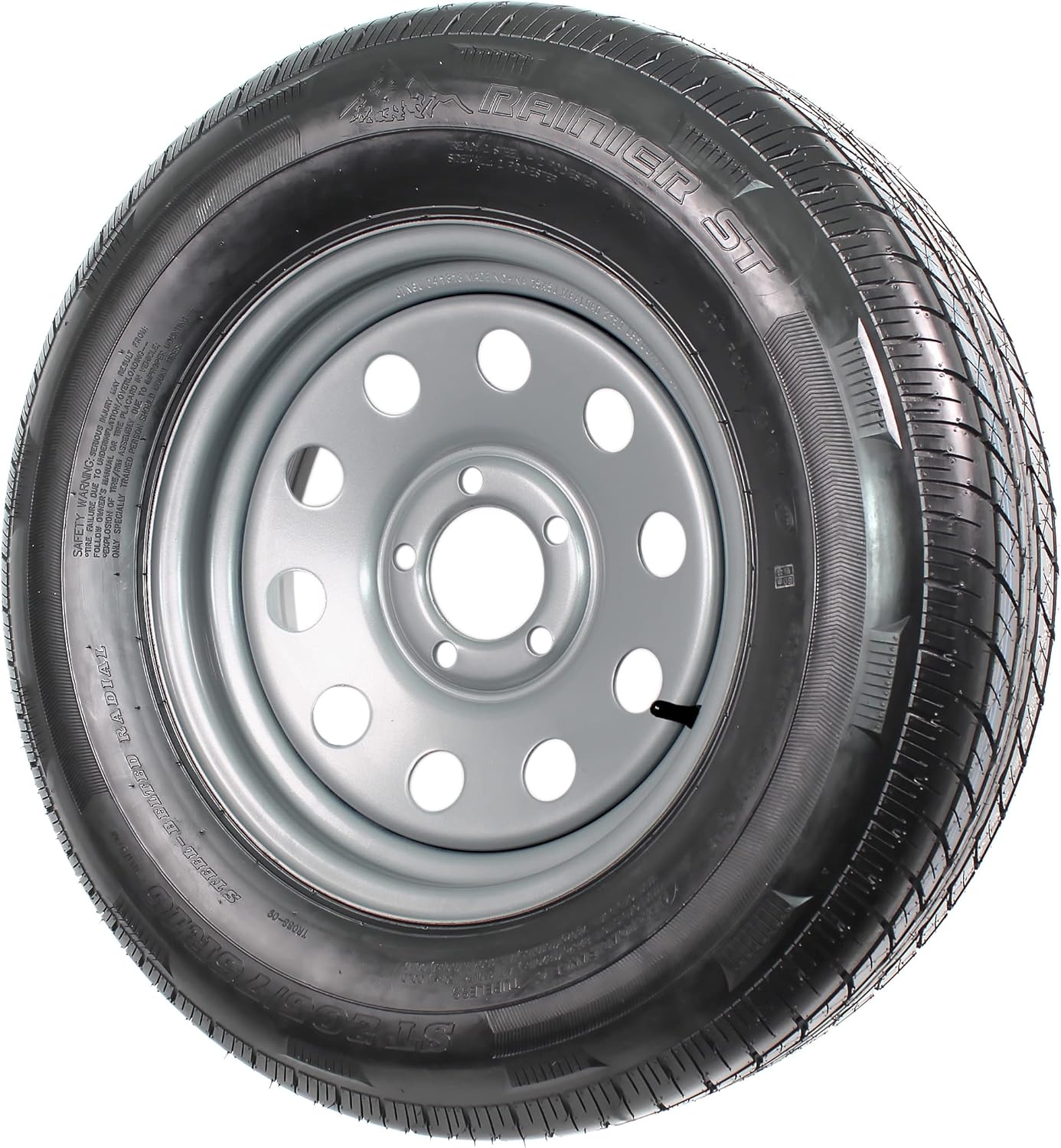 Radial Trailer Tire on Rim ST205/75R15 5 Lug Wheel X287