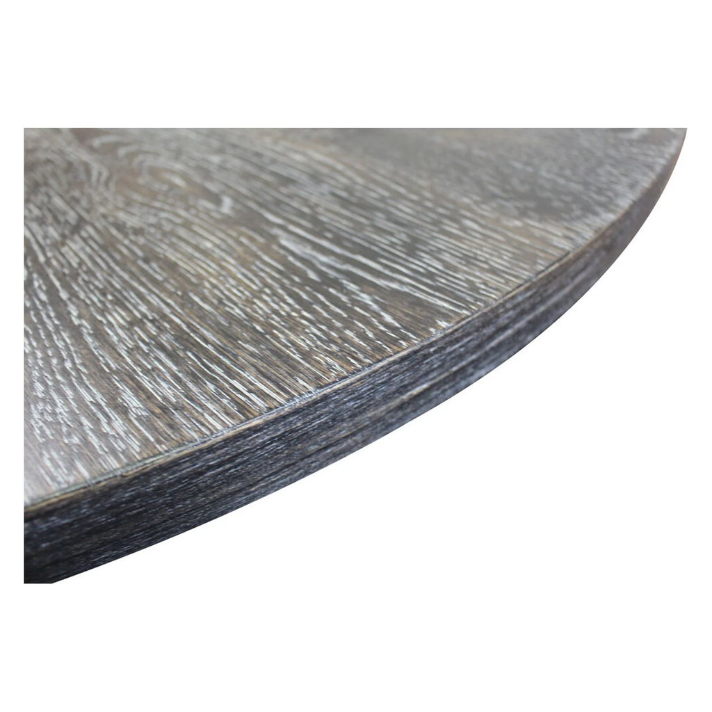 Master Farmhouse Style Wood Round Dining Table in Weathered Gray H386225