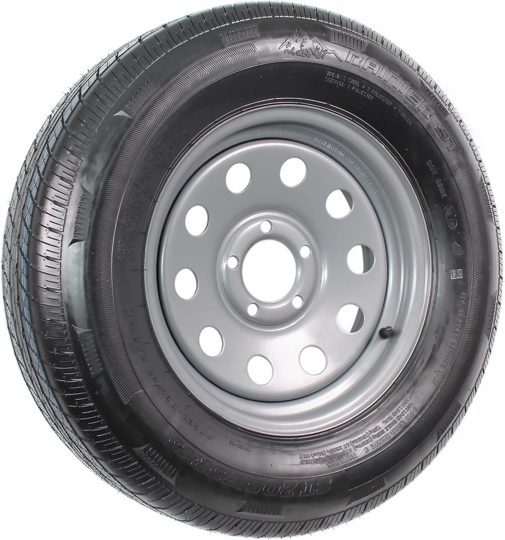 Radial Trailer Tire on Rim ST205/75R15 5 Lug Wheel X287