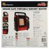 Mr. Heater Buddy Portable Propane Radiant Heater, Indoor-Safe, Red-Black G322