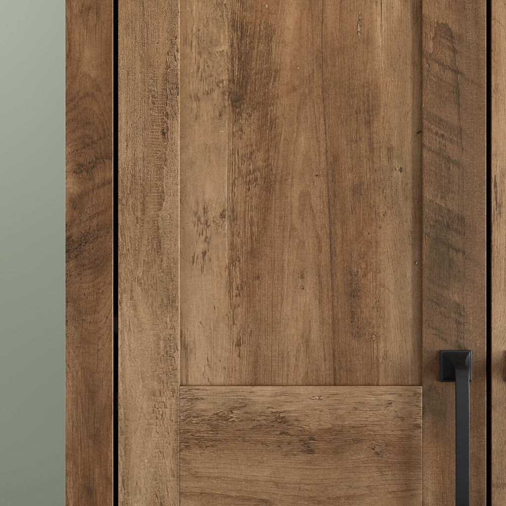 Sauder Two-Door Storage Cabinet, Rural Pine Finish I9609