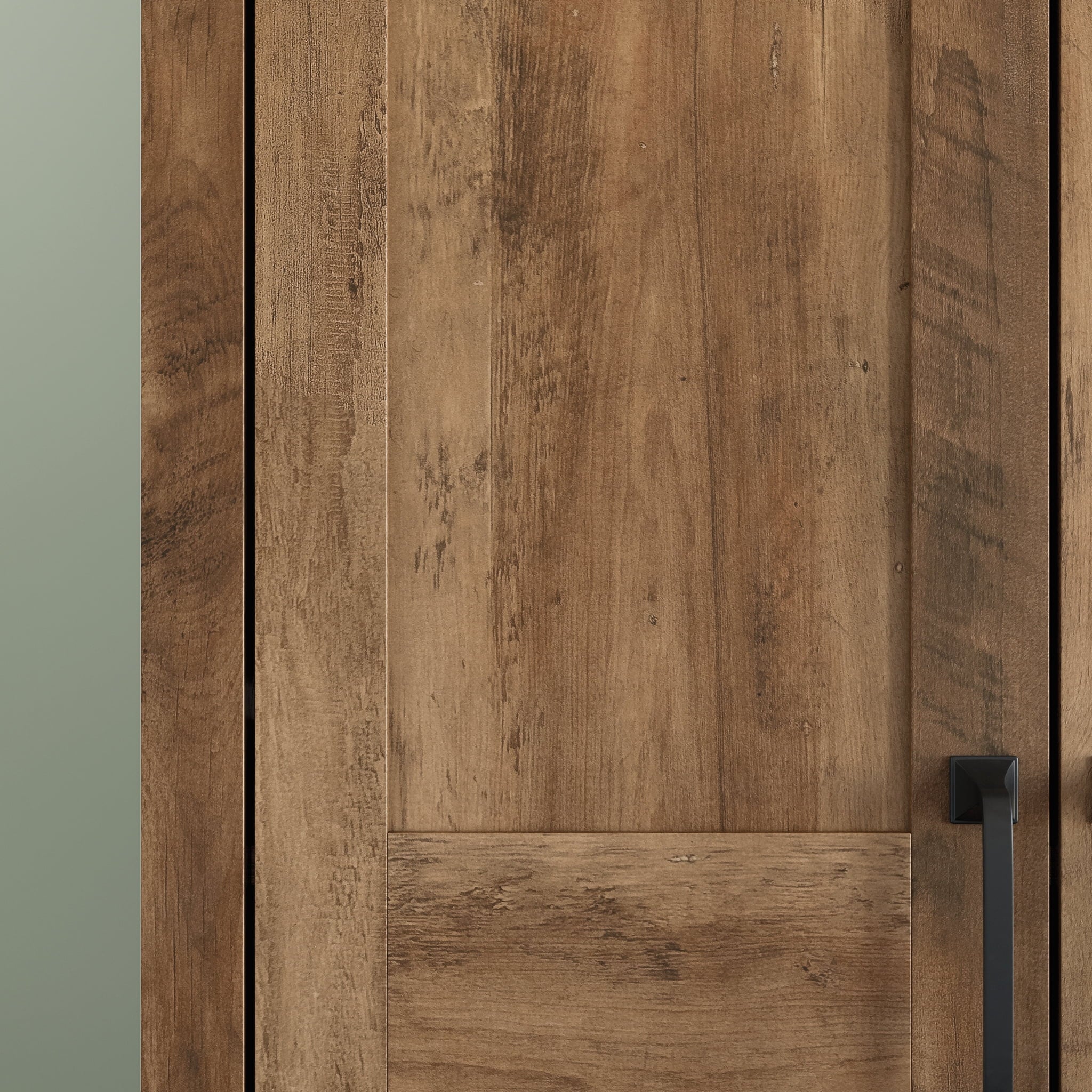 Sauder Two-Door Storage Cabinet, Rural Pine Finish I9609