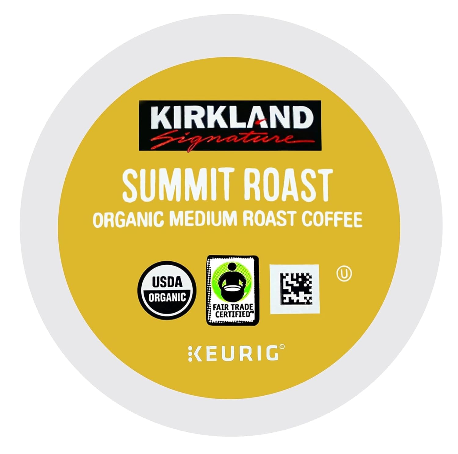 Kirkland Signature Organic Medium Blend Roast K Cup Pods, 120 Count J4023