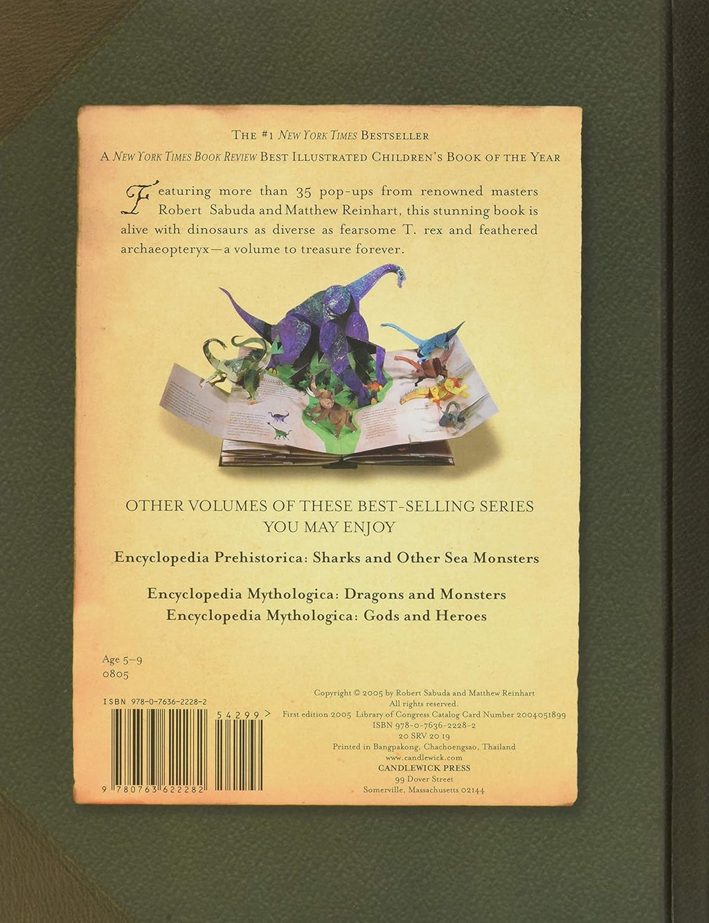 Encyclopedia Prehistorica Dinosaurs: The Definitive Pop-Up B798