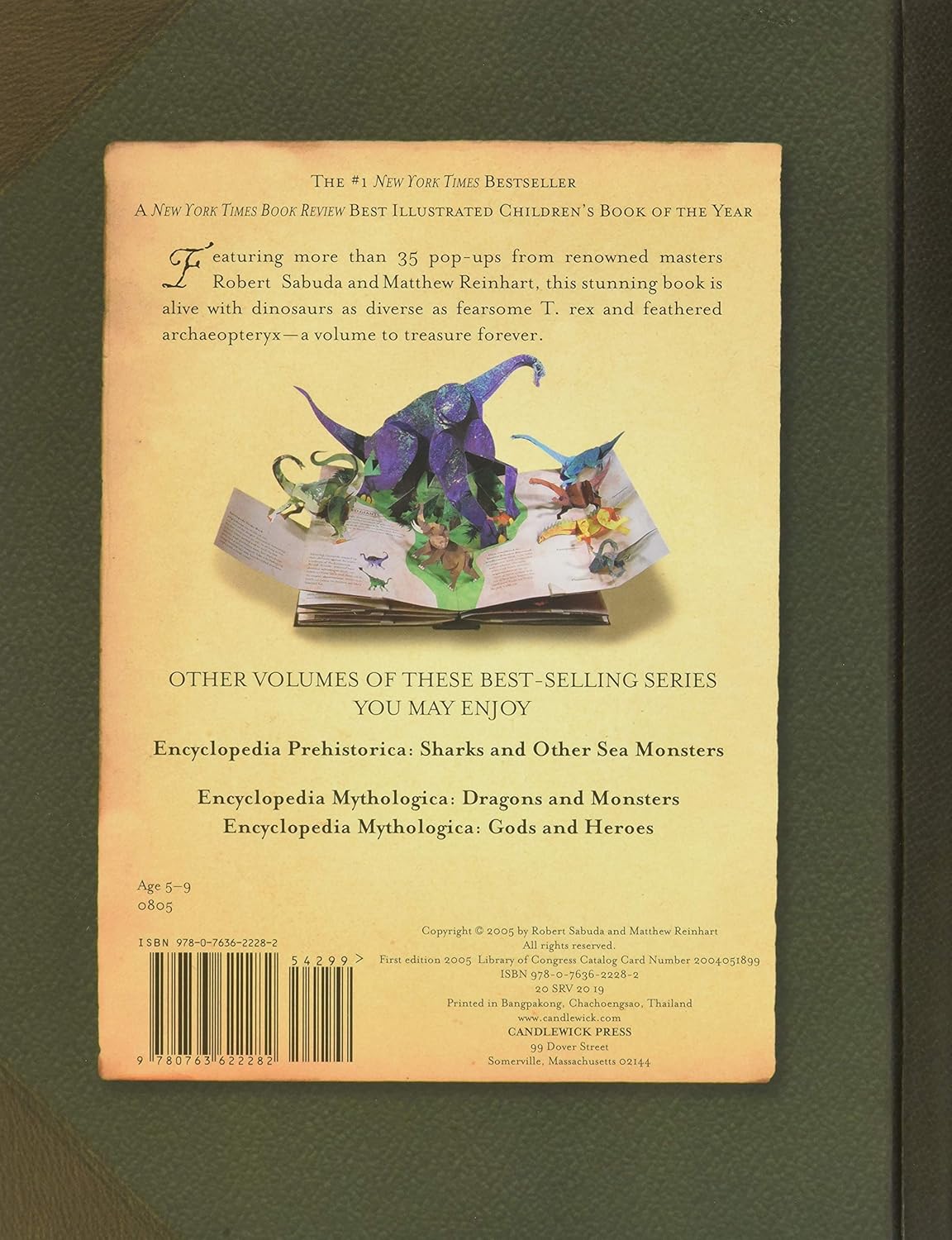 Encyclopedia Prehistorica Dinosaurs: The Definitive Pop-Up B798