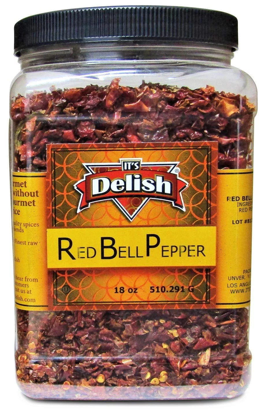 Dehydrated Dried Red Bell Pepper by It's Delish - 18 Oz N82742