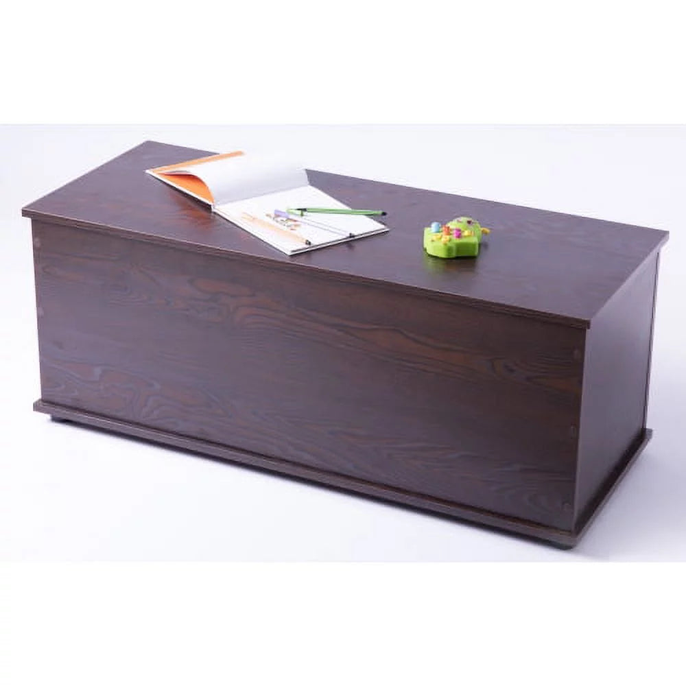 Wooden Toy Box Storage Organizer, Brown O46888