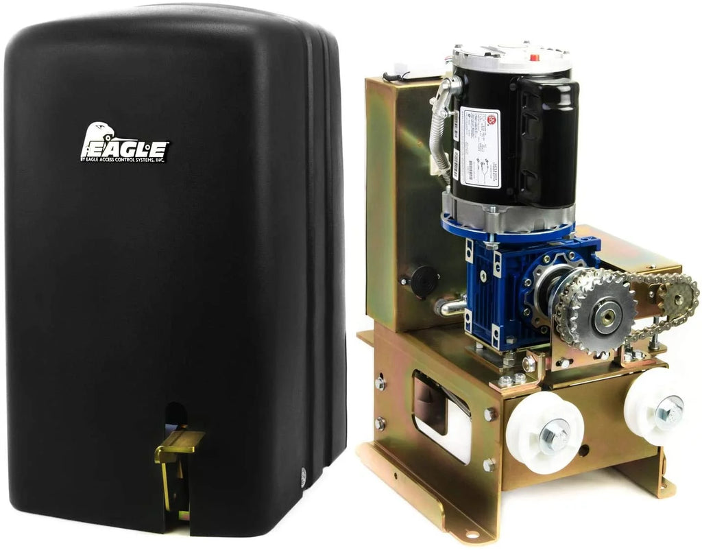 Eagle-1000 FR 1/2 HP Slide Gate Operator with 2 Remotes and Photo Eye J5422