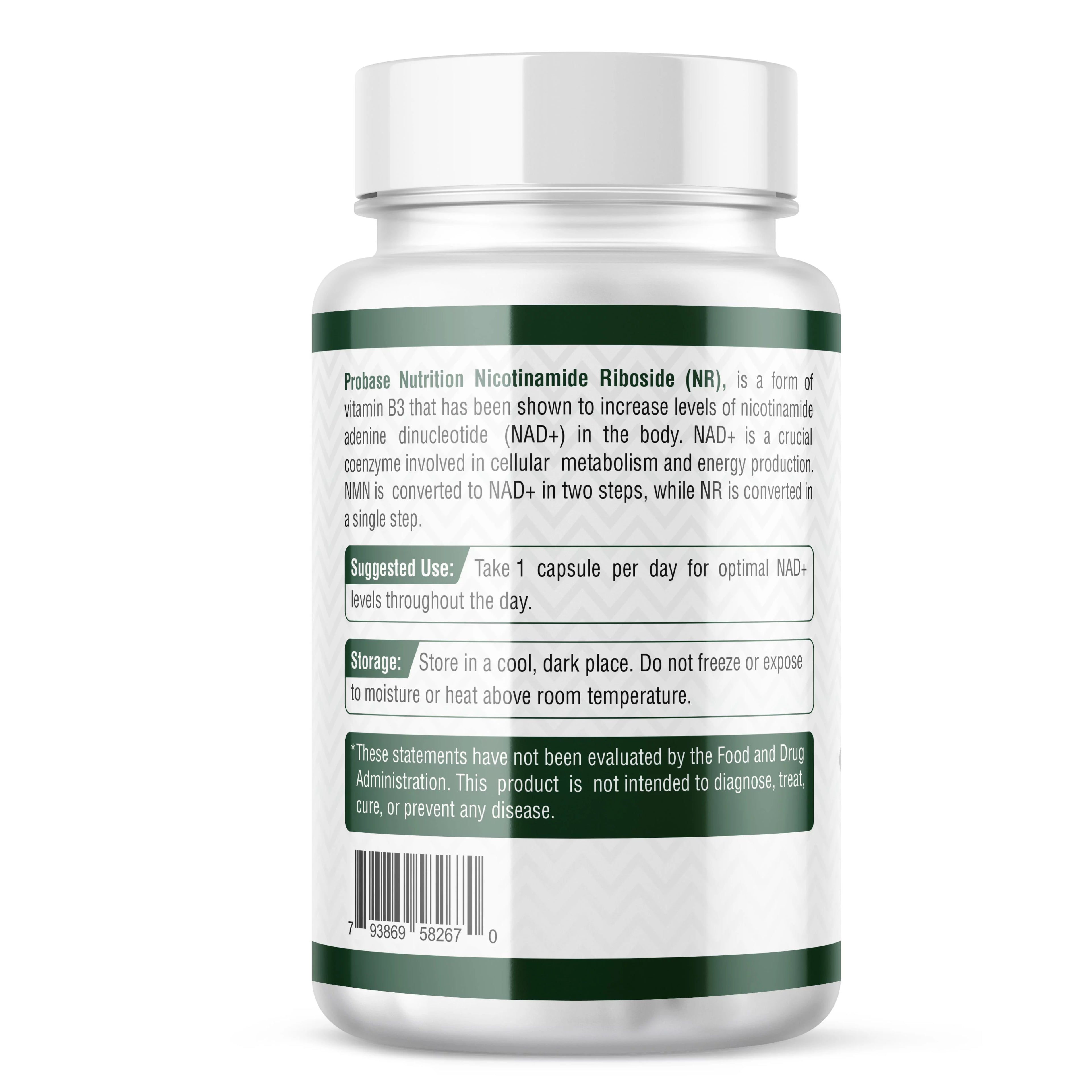 Nicotinamide Riboside (NR) Capsules 500mg, 30ct X1529