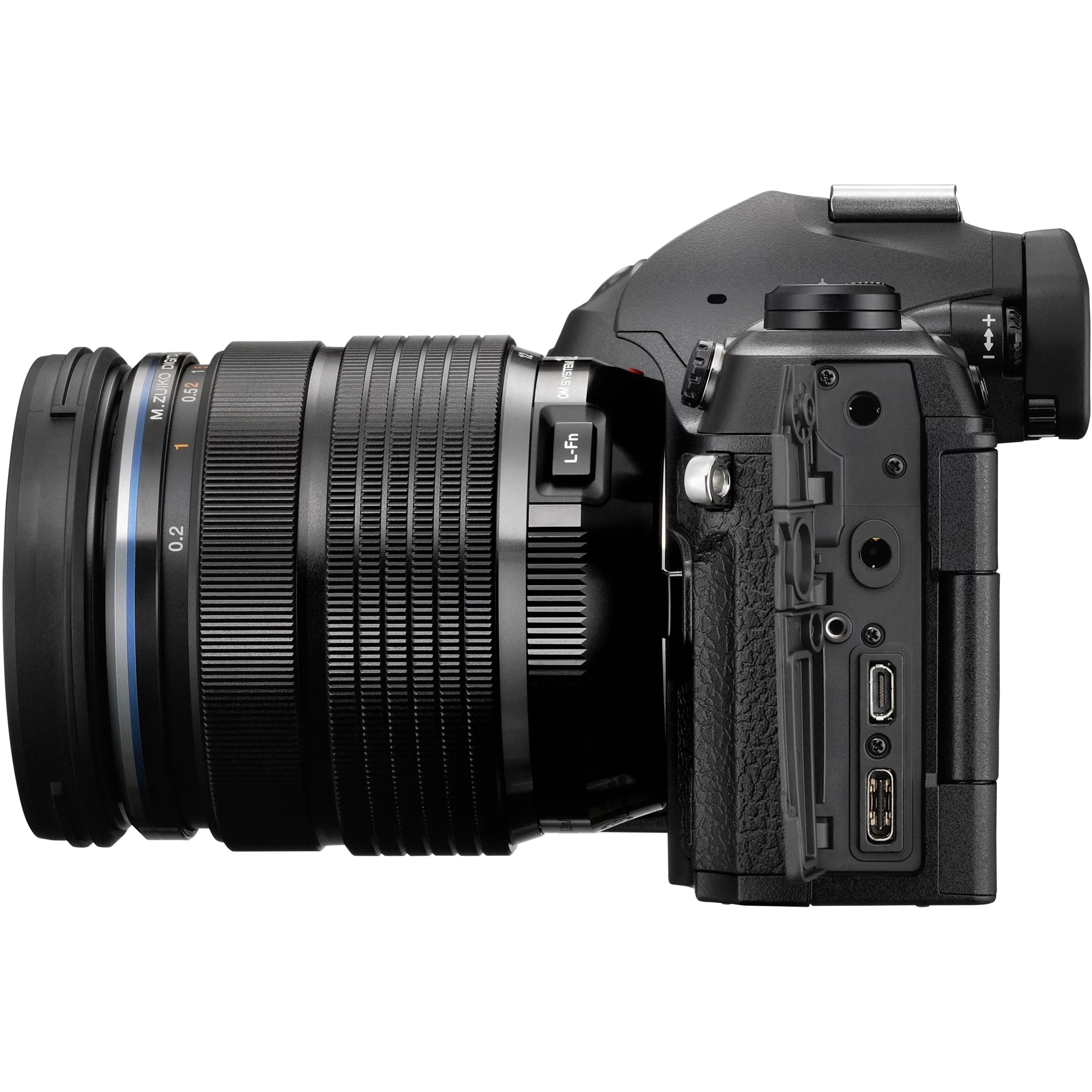 Olympus OM SYSTEM OM-1 20.4MP Mirrorless Camera with Lens, Black J55425