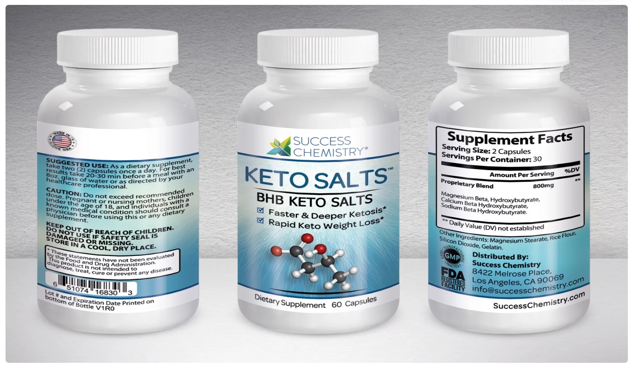 BHB Keto Salts by Success Chemistry® Keto Core with Minerals Supplement C749255