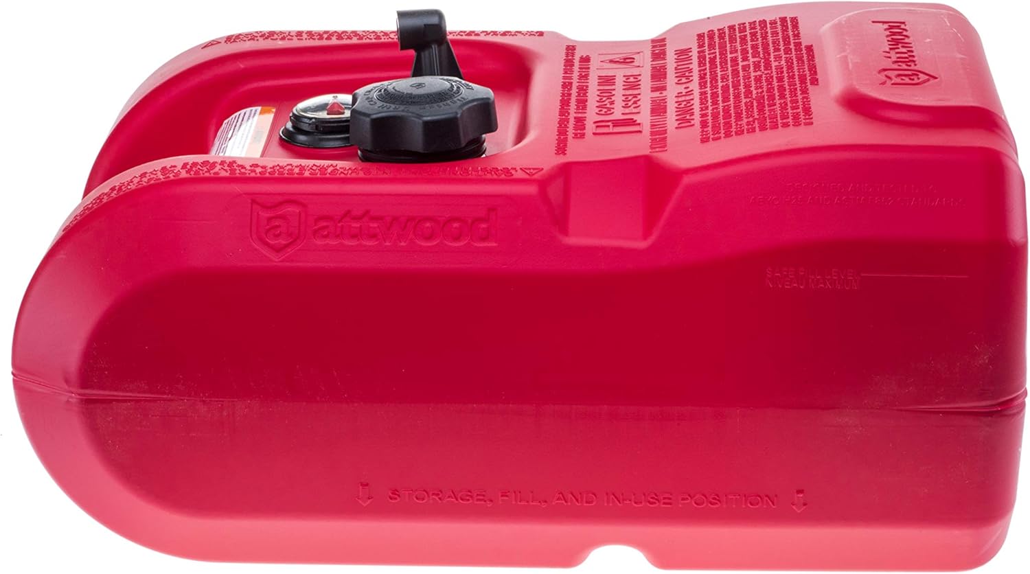 Attwood 8806LPG2S Portable Marine Boat Fuel Tank, 6-Gallon, with Fuel Gauge B697691