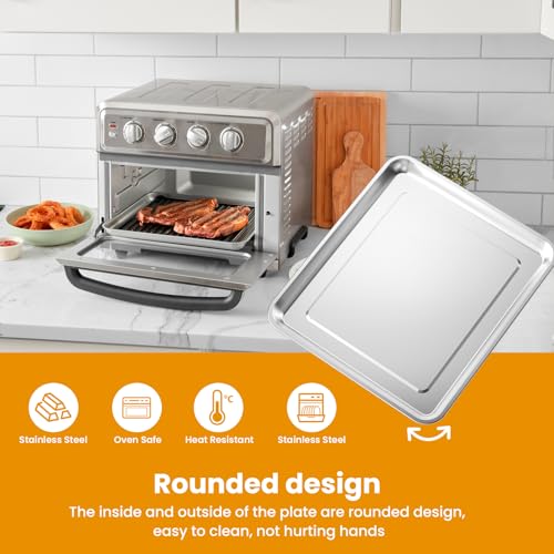 Stainless Steel Baking Tray Pan for Cuisinart Airfryer TOA-060/TOA-065 F545
