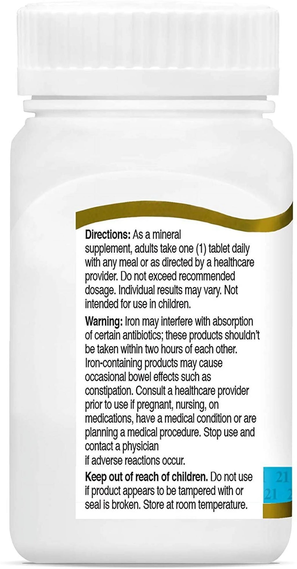 21st Century Slow Release Iron High Potency Gluten-Free 60ct I834215