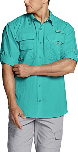 TSLA Men's Performance Fishing Shirt UPF 50+ Long Sleeve M34081