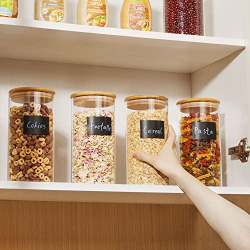 Vtopmart 3-Pack Glass Food Storage Jars with Bamboo Lids R3503