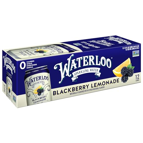 Waterloo Sparkling Water, Tropical Fruit Naturally Flavored, 12 Fl Oz Cans (Pack of 12) – Zero Calories and Zero Sugar or Sweeteners of Any Kind
