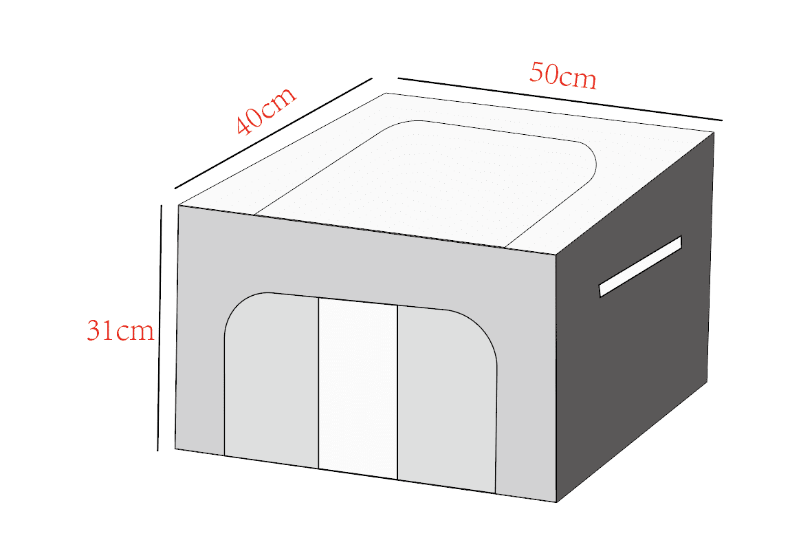 ABPHQTO Christmas Storage Bins with Steel Frame for Clothes and Bedding H707735