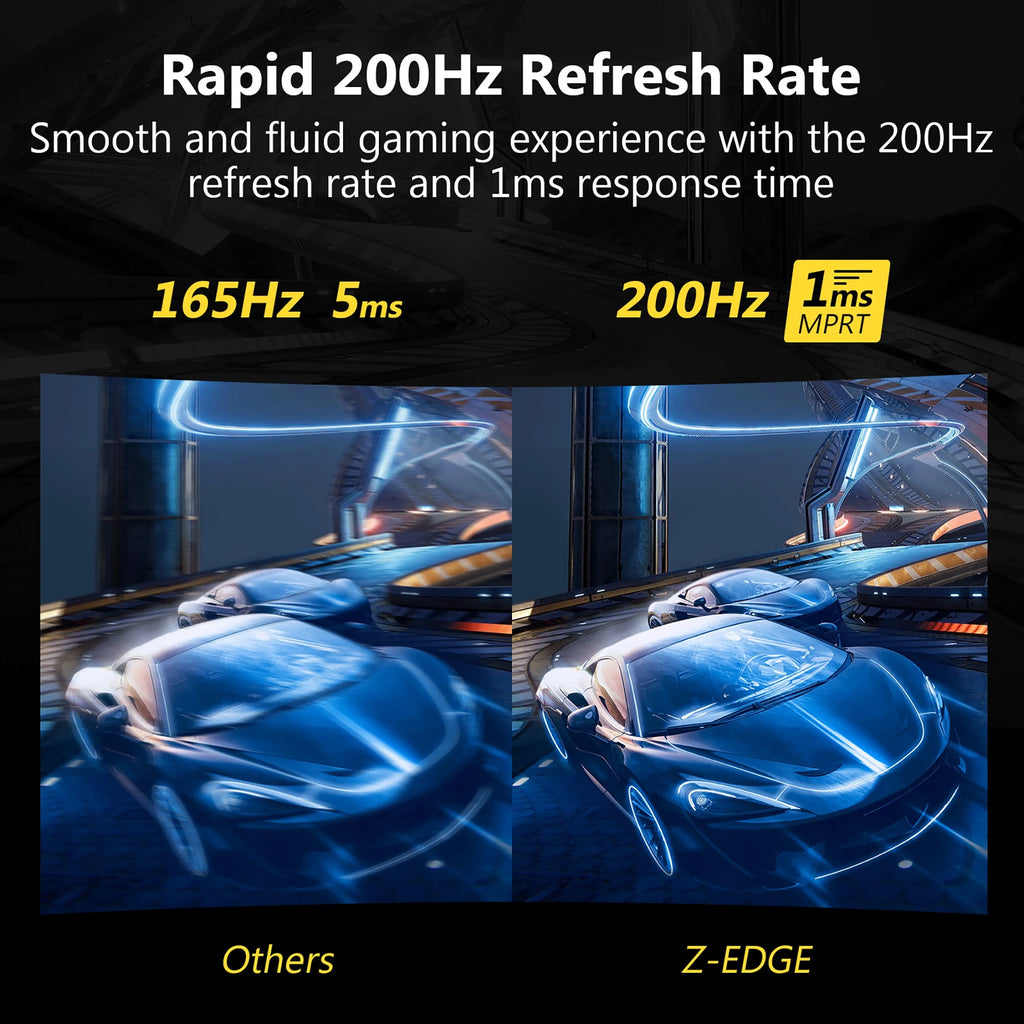 Z-EDGE UG27 27-Inch LED Curved Gaming Monitor 200Hz 1ms Full HD F74525