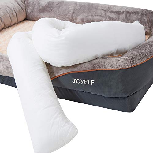 JOYELF Orthopedic Memory Foam Dog Bed Replacement Bolster Insert - Medium S3974