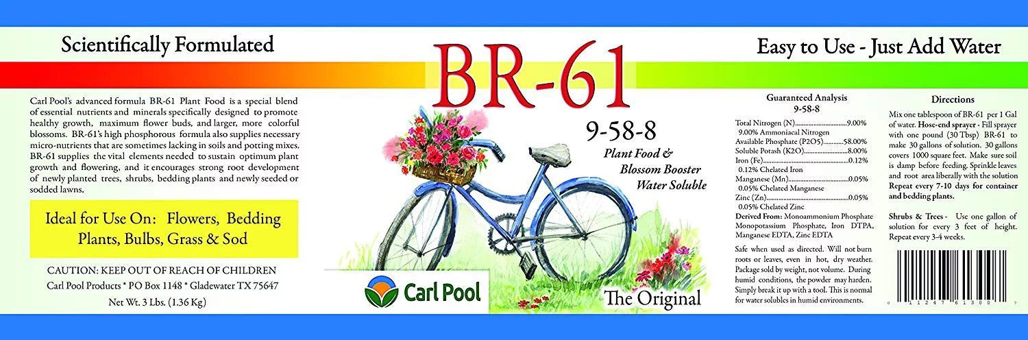 Carl Pool BR 61 (9-58-8) 3 lb X32186