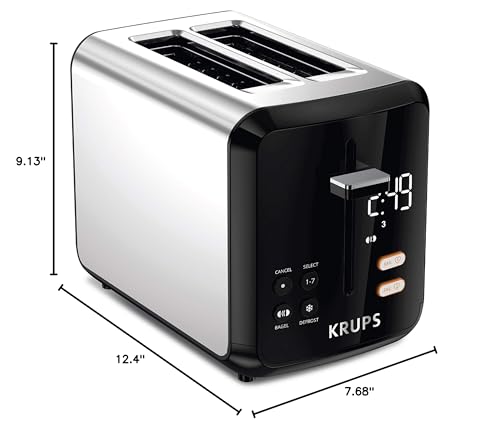 KRUPS Express 2 Slice Toaster Stainless Steel with Wide Slots A527241