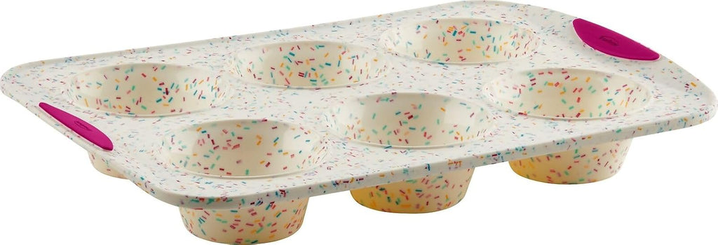 For Trudeau Confetti Structure Silicone, 6-Cavity Jumbo Muffin Mold, 05118658