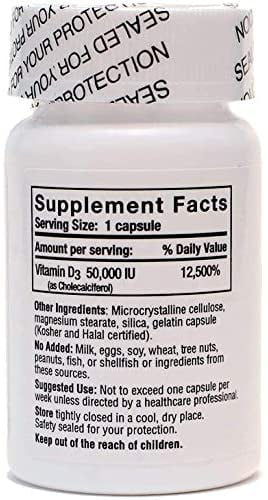 Nivagen Pharmaceuticals Vitamin D3 50,000 IU, 100 Count (Pack of 4) H33076