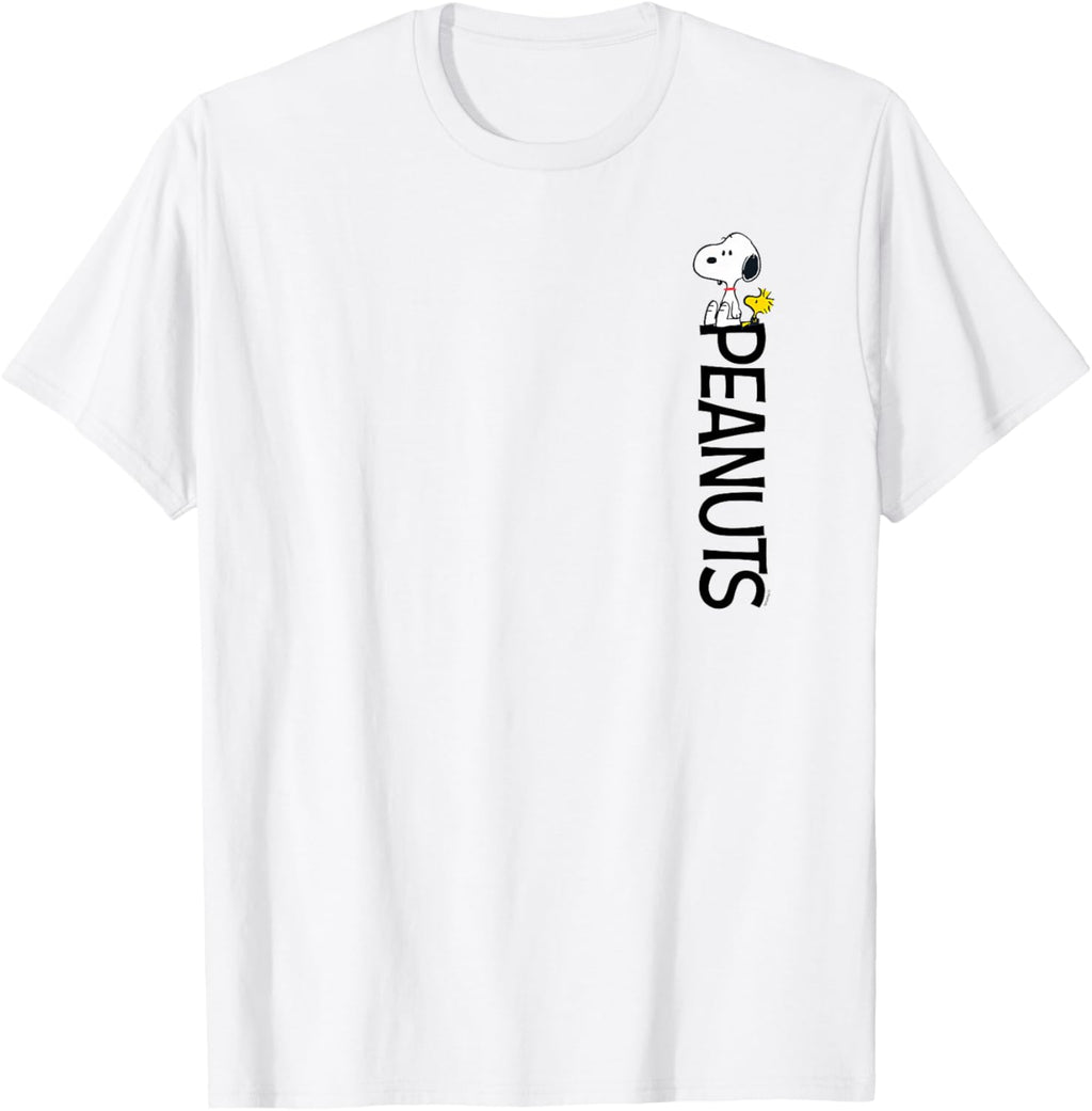 Peanuts - Woodstock Snoopy Vertical Logo T-Shirt