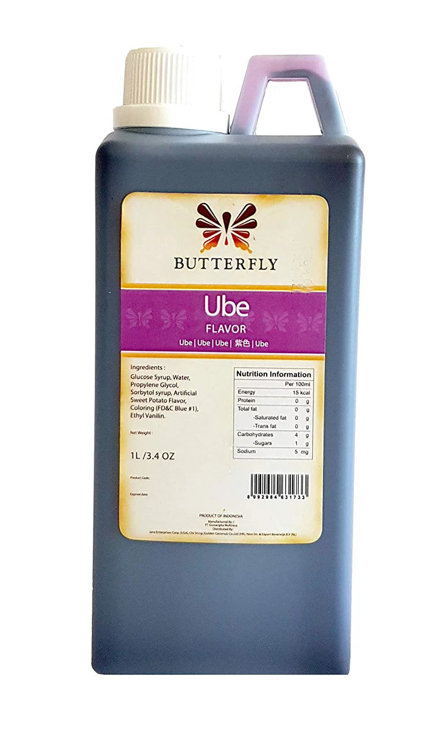 Butterfly Ube Purple Yam Flavoring Extract, 33.8 Ounce V532