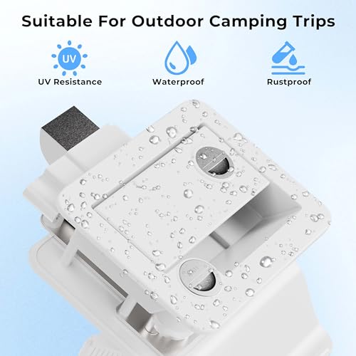 RV Door Lock Replacement with Paddle Deadbolt for Camper Trailer, 4 Keys R733