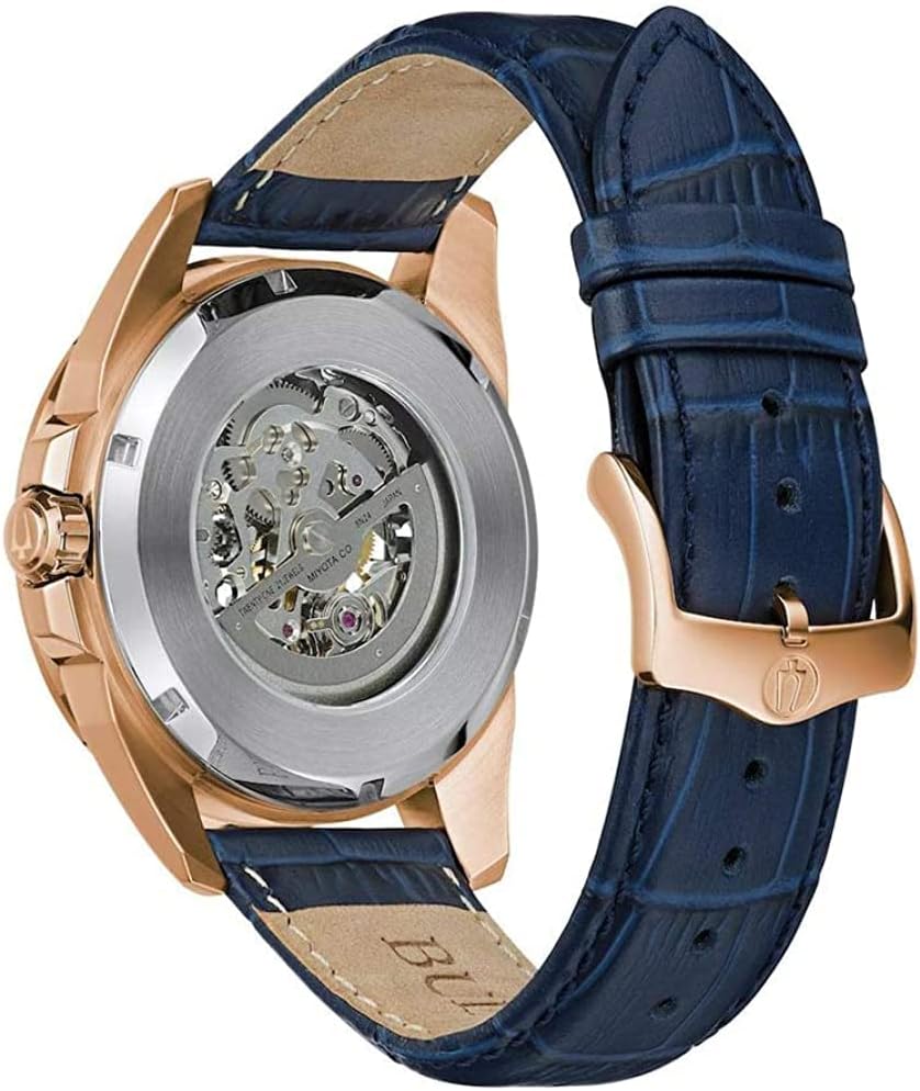 Bulova Men's Classic Sutton Automatic Watch, Skeleton Dial, 43mm J641325