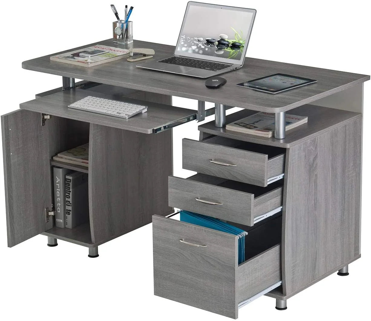 Gray Small Computer Desk E63633