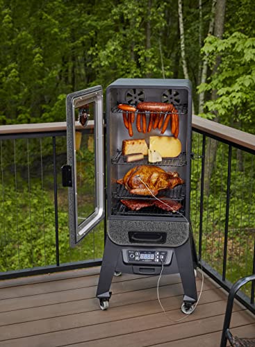 Pit Boss 3 Series Digital Electric Vertical Smoker, Silver Hammertone C804