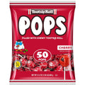 Tootsie Pops Single Flavor Bag - Cherry Flavored Lollipops with Chocolatey Center - Individually Wrapped Hard Candy - Red Candy - Peanut Free, Gluten Free, 50 Count (Pack of 1)