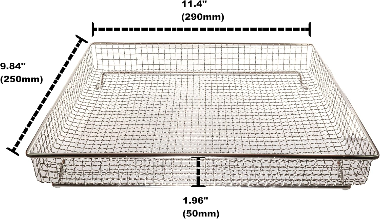 Univen Stainless Steel Baking Tray Pan and Air Fryer Basket for Cuisinart TOA-060 TOA-065 E778