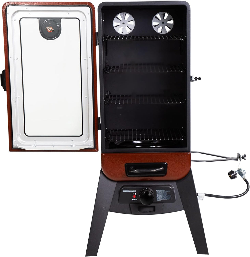 Pit Boss Grills PBV3G1 Vertical Smoker, Red Hammertone, 684 sq in P147014