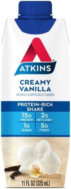 Atkins RTD Protein Shake Creamy Vanilla, 8 Pack S3851