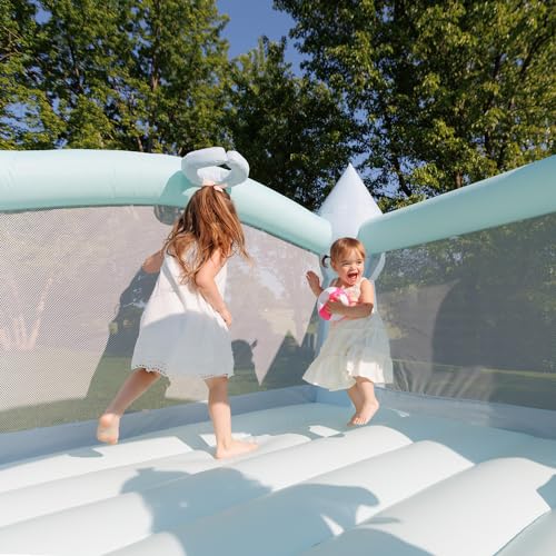 Bounceland Daydreamer Mist Bounce House with Slide, 12 ft x 9 ft x 7 ft, UL Blower Included D965