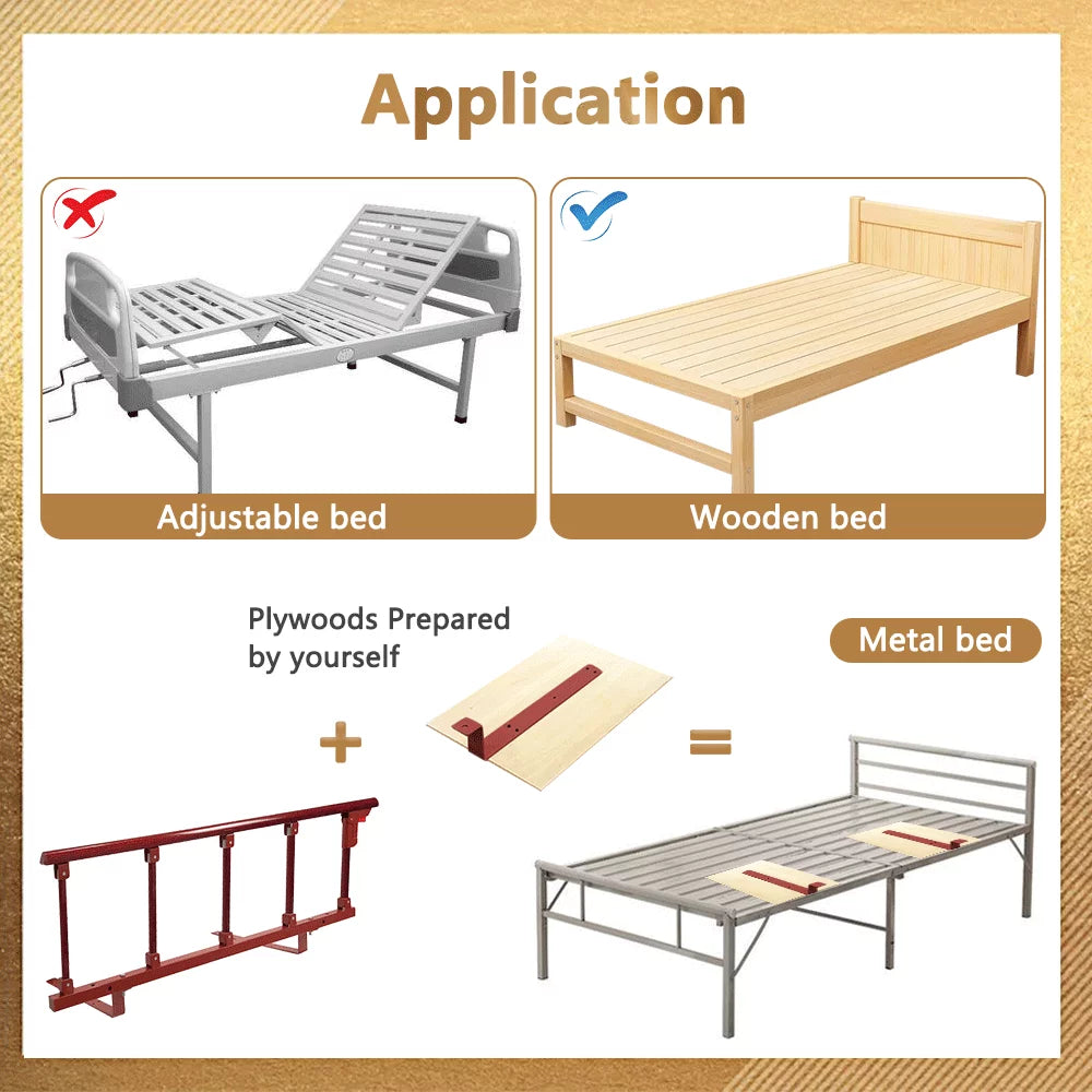 Bed Railing Safety Rails for Seniors with Swing Down Handle C4808