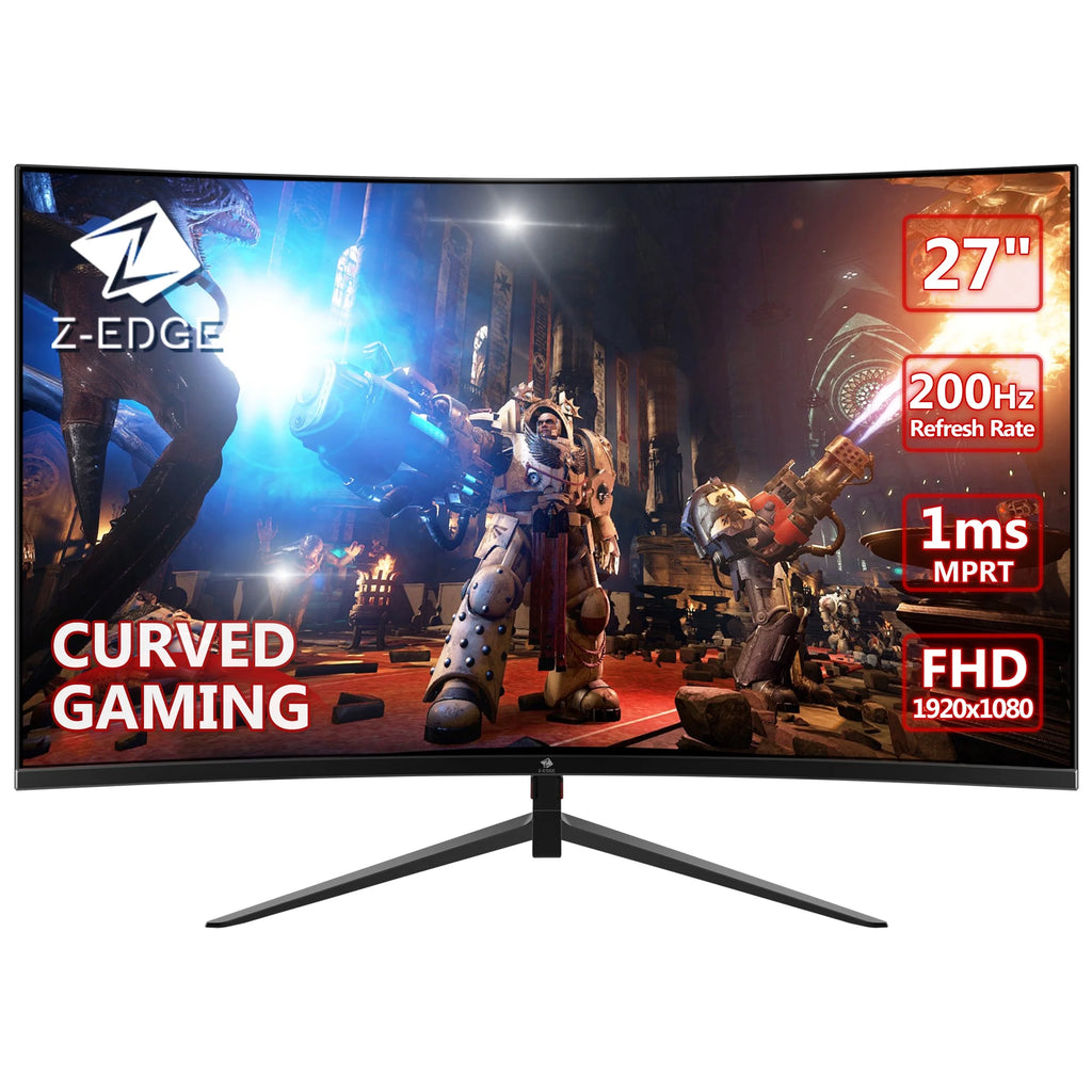 Z-EDGE UG27 27-Inch LED Curved Gaming Monitor 200Hz 1ms Full HD F74525