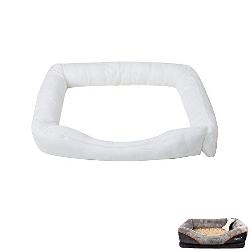 JOYELF Orthopedic Memory Foam Dog Bed Replacement Filling Bolster Insert Stuffing Pillow - Medium Size