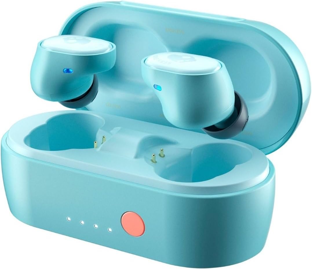 Skullcandy Sesh Evo True Wireless Earbuds with Charging Case (Bleached Blue) U688