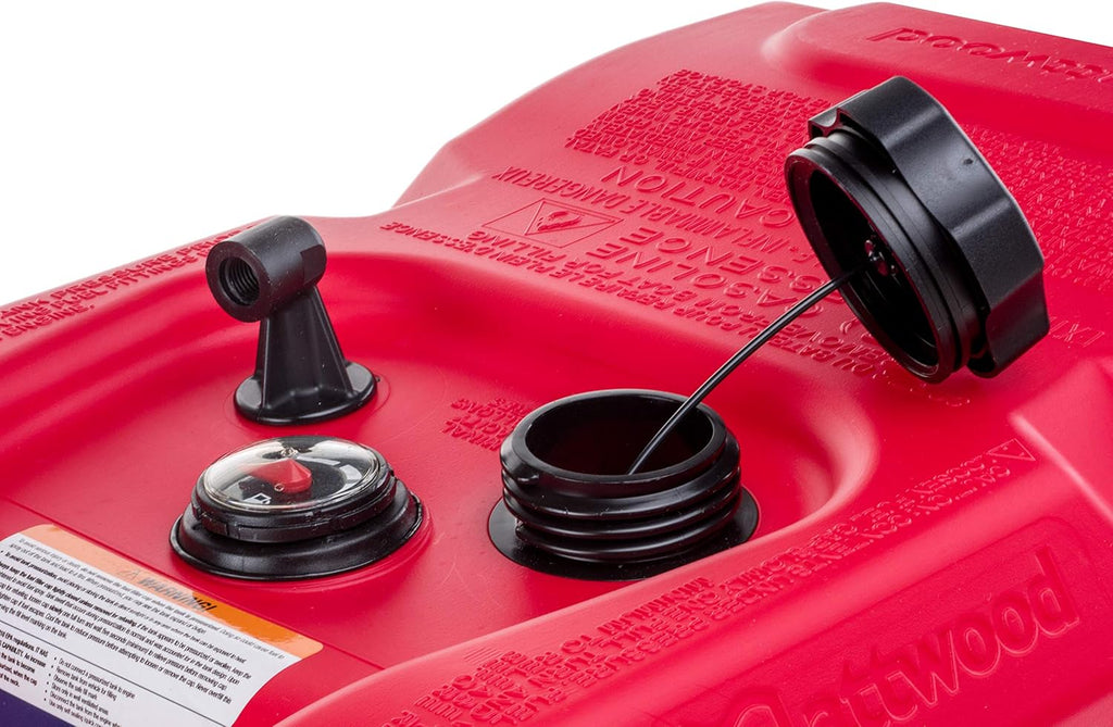 Attwood 8806LPG2S Portable Marine Boat Fuel Tank, 6-Gallon, with Fuel Gauge B697691