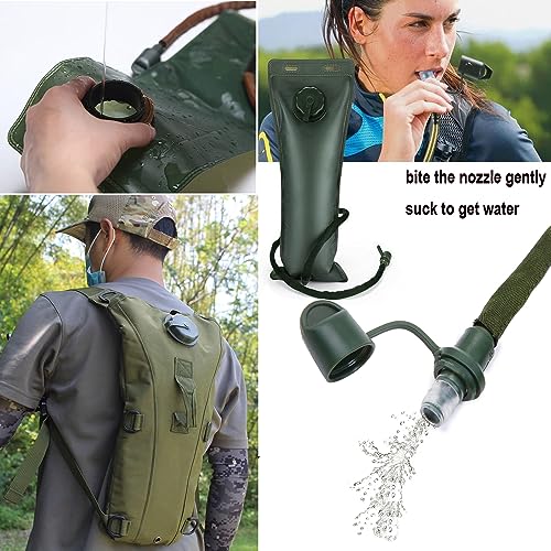 Hydration Pack Hiking Water Backpack with 3L Bladder D959564