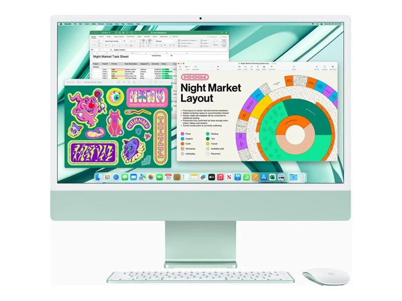 Apple iMac 24" 4.5K Retina Display M3 8GB RAM 256GB SSD Q85624