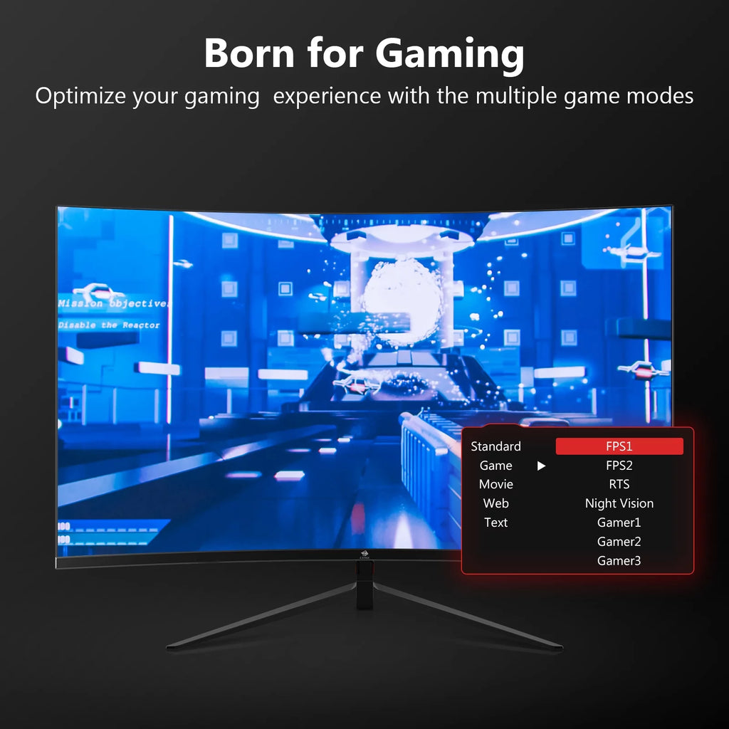 Z-EDGE UG27 27-Inch LED Curved Gaming Monitor 200Hz 1ms Full HD F74525